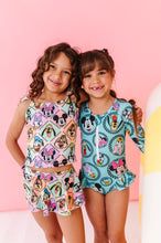 Load image into Gallery viewer, Vintage Magical Characters | 2-PIECE Skirted Swim