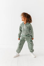 Load image into Gallery viewer, OLIVE | Vintage 1/4th HOODIE-JOGGER Set