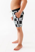 Load image into Gallery viewer, Black Check Characters | BOARDSHORTS