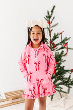 Load image into Gallery viewer, Mouse Bows PINK | (KIDS) 1/4th Zip Up