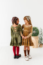 Load image into Gallery viewer, Sage | Velvet Bow Back Dress