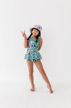 Load image into Gallery viewer, Retro Character Circles | 2-PIECE Skirted Swim