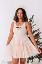 Load image into Gallery viewer, Wreath Ears | (ADULT) Mesh TAN DRESS