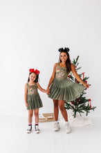 Load image into Gallery viewer, Holiday Snacks | (ADULT) Mesh GREEN DRESS