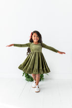 Load image into Gallery viewer, Sage | Velvet Bow Back Dress