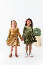 Load image into Gallery viewer, Sage | Velvet Bow Back Dress