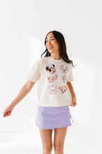 Load image into Gallery viewer, GIRL GANG CROPPED | CREAM ADULT TEE