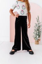 Load image into Gallery viewer, Black Velvet | Wide-Leg Pants