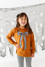Load image into Gallery viewer, Striped Bow | SIDE-SPLIT SWEATSHIRT