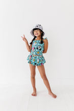 Load image into Gallery viewer, Retro Character Circles | 2-PIECE Skirted Swim
