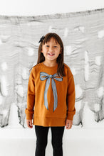 Load image into Gallery viewer, Striped Bow | SIDE-SPLIT SWEATSHIRT