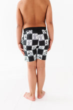 Load image into Gallery viewer, Black Check Characters | BOARDSHORTS
