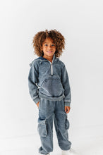 Load image into Gallery viewer, NAVY | Vintage 1/4th HOODIE-JOGGER Set