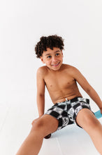 Load image into Gallery viewer, Black Check Characters | BOARDSHORTS