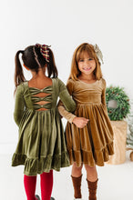 Load image into Gallery viewer, Sage | Velvet Bow Back Dress