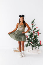 Load image into Gallery viewer, Holiday Snacks | (ADULT) Mesh GREEN DRESS