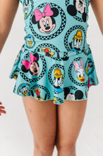 Load image into Gallery viewer, Retro Character Circles | 2-PIECE Skirted Swim