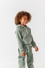 Load image into Gallery viewer, OLIVE | Vintage 1/4th HOODIE-JOGGER Set