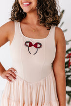 Load image into Gallery viewer, Wreath Ears | (ADULT) Mesh TAN DRESS