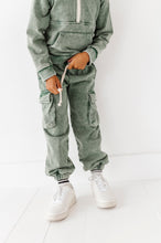 Load image into Gallery viewer, OLIVE | Vintage 1/4th HOODIE-JOGGER Set