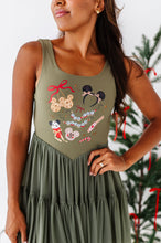 Load image into Gallery viewer, Holiday Snacks | (ADULT) Mesh GREEN DRESS