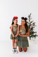 Load image into Gallery viewer, Holiday Snacks | (ADULT) Mesh GREEN DRESS