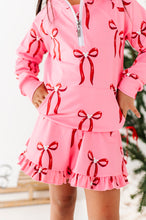 Load image into Gallery viewer, Mouse Bows PINK | (KIDS) 1/4th Zip Up