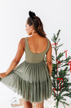 Load image into Gallery viewer, Holiday Snacks | (ADULT) Mesh GREEN DRESS
