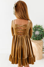 Load image into Gallery viewer, Carmel | Velvet Bow Back Dress