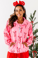 Load image into Gallery viewer, Mouse Bows PINK | (ADULT) 1/4th Zip