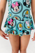 Load image into Gallery viewer, Retro Character Circles | 2-PIECE Skirted Swim