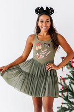 Load image into Gallery viewer, Holiday Snacks | (ADULT) Mesh GREEN DRESS