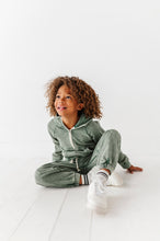 Load image into Gallery viewer, OLIVE | Vintage 1/4th HOODIE-JOGGER Set