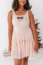 Load image into Gallery viewer, Wreath Ears | (ADULT) Mesh TAN DRESS