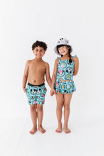 Load image into Gallery viewer, Retro Character Circles | 2-PIECE Skirted Swim