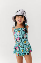 Load image into Gallery viewer, Retro Character Circles | 2-PIECE Skirted Swim