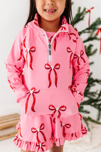 Load image into Gallery viewer, Mouse Bows PINK | (KIDS) 1/4th Zip Up