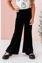 Load image into Gallery viewer, Black Velvet | Wide-Leg Pants