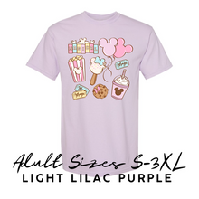 Load image into Gallery viewer, MAGICAL SNACKS | LILAC ADULT TEE