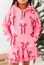 Load image into Gallery viewer, Mouse Bows PINK | (KIDS) 1/4th Zip Up