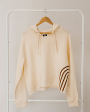 Load image into Gallery viewer, Modern Rainbow | CREAM CROPPED HOODIE