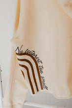 Load image into Gallery viewer, Modern Rainbow | CREAM CROPPED HOODIE