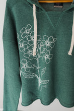 Load image into Gallery viewer, Forget Me Not | GREEN CROPPED HOODIE