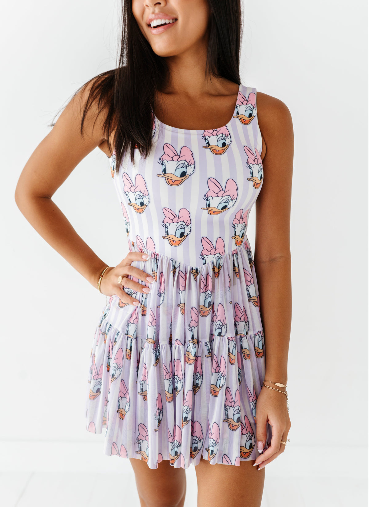 DAISY Stripe (ADULT) | Mesh DRESS
