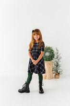 Load image into Gallery viewer, Black Plaid | Scoop Back Dress