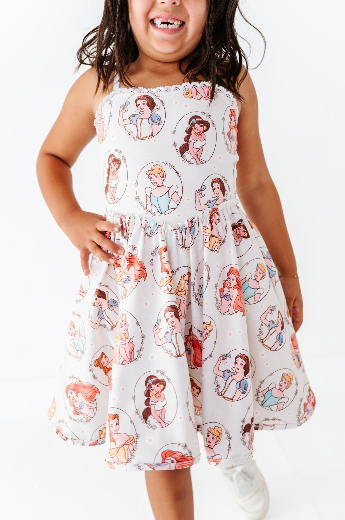 Cream Princess | Athletic Twirl Dress