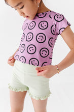 Load image into Gallery viewer, Mauve Smilies | Cross Back Tee