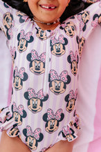 Load image into Gallery viewer, Purple Stripe Minnie | ONE-PIECE Rashguard Suit
