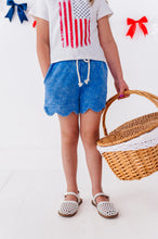 Load image into Gallery viewer, BLUE | Scallop Shorts