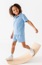 Load image into Gallery viewer, Coastal Blue | BOYS TERRY CHECK SET